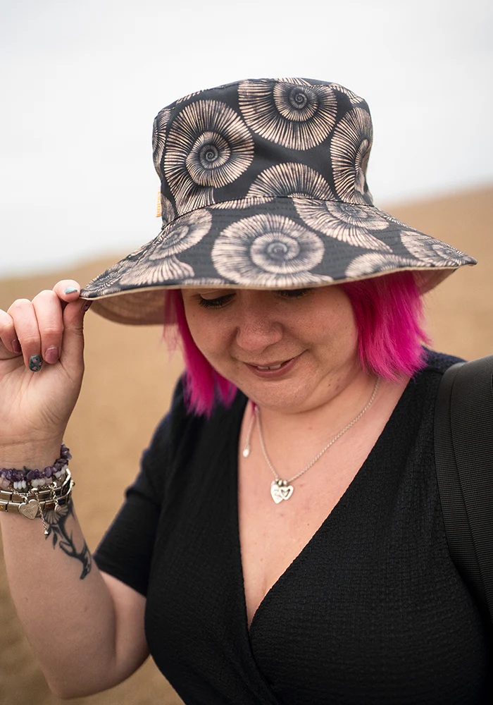 Fossil Print Reversible Bucket Hat
