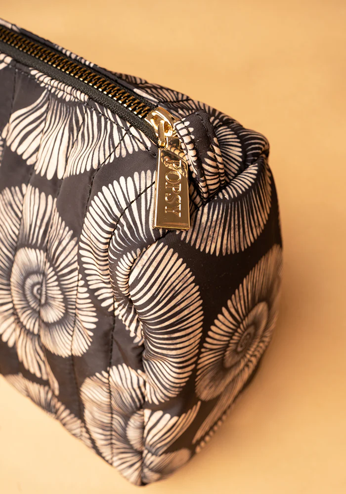 Fossil Print Quilted Makeup Bag - Image 6