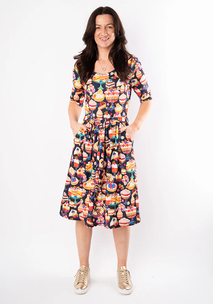 Gale Cakes & Deserts Print Dress - Image 9