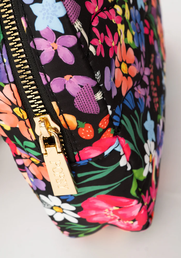 Garden Rainbow Floral Print Makeup Bag - Image 3