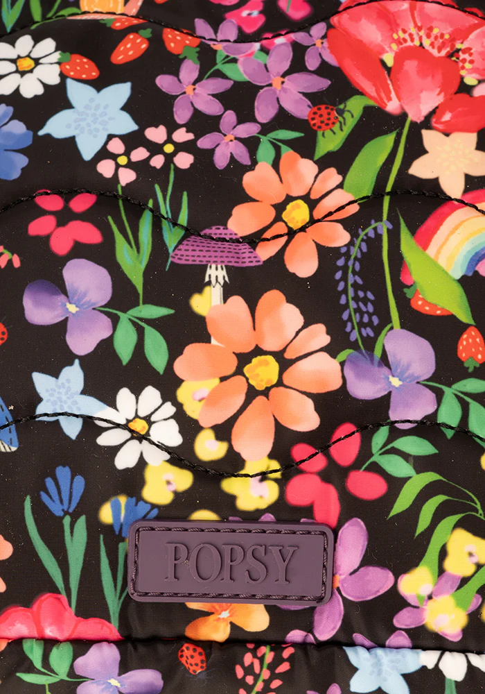 Garden Rainbow Floral Print Makeup Bag - Image 7