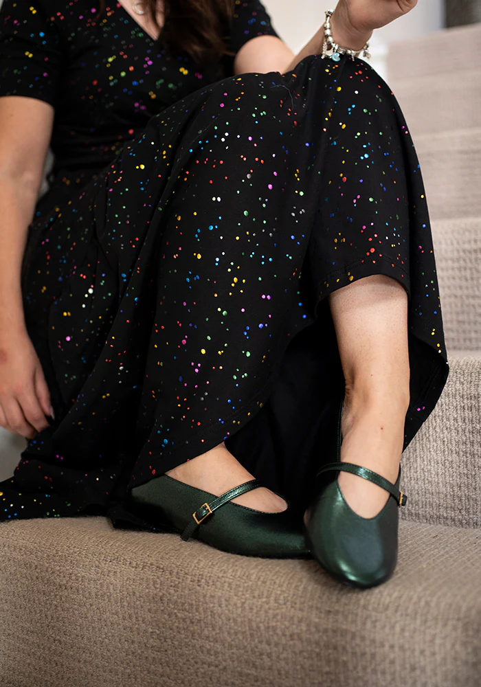 Green Metallic Ballet Pump - Image 3