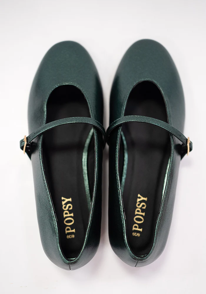 Green Metallic Ballet Pump - Image 5
