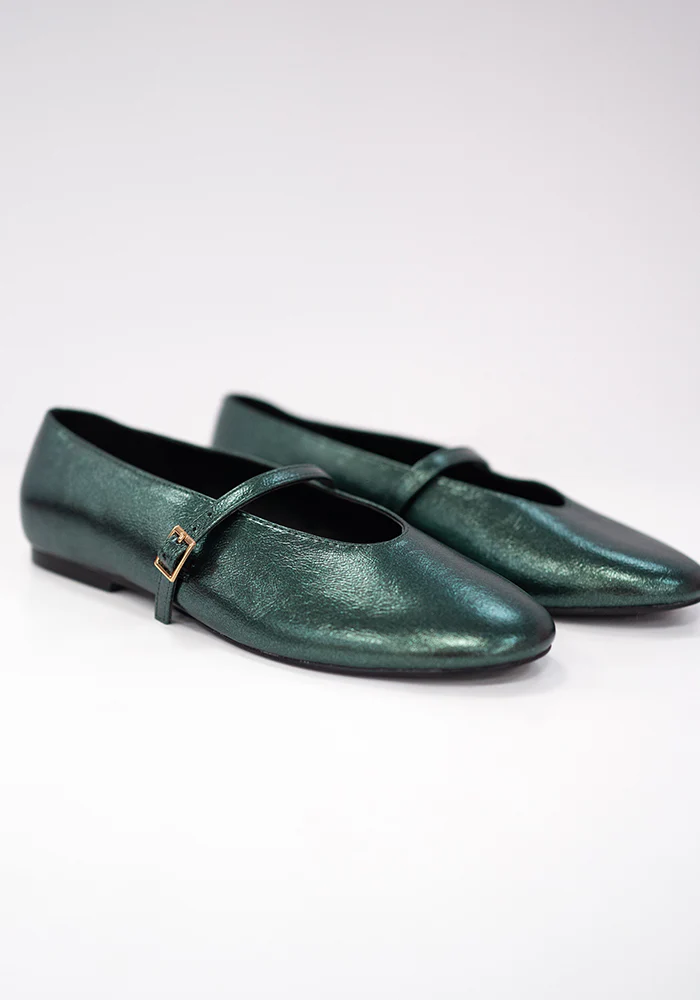 Green Metallic Ballet Pump - Image 8