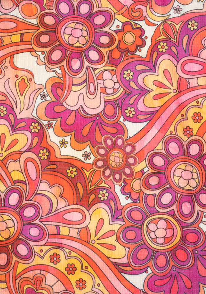 Hali Retro Swirl Print Midi Dress - Image 2