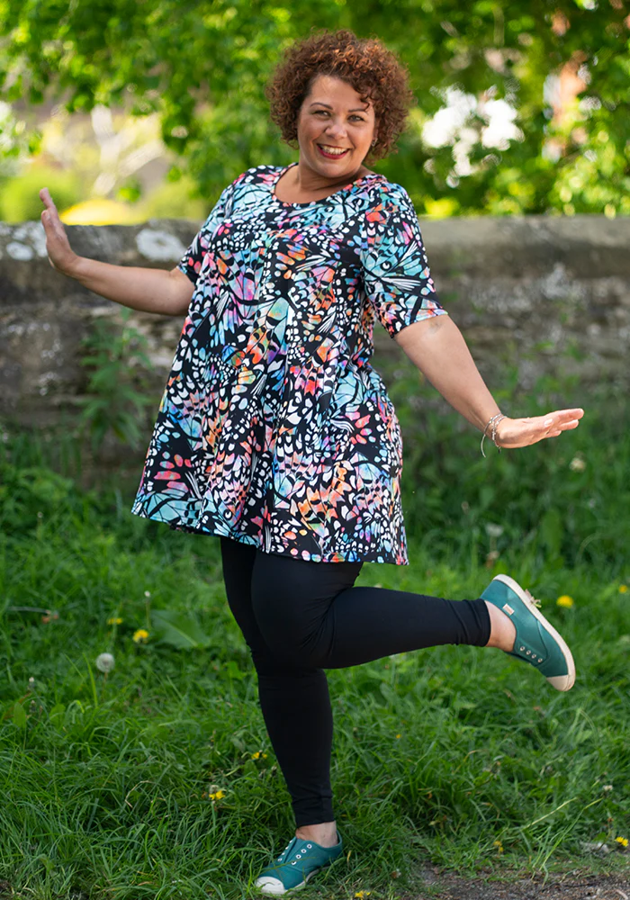 Hanna Butterfly Wing Print Tunic - Image 5