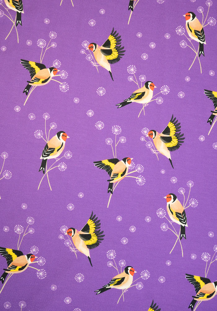Hanna Light Purple Goldfinch Print Tunic - Image 2