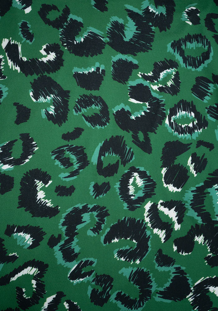 Havana Scribble Skin Print Tiered Hem Midaxi Dress - Image 2