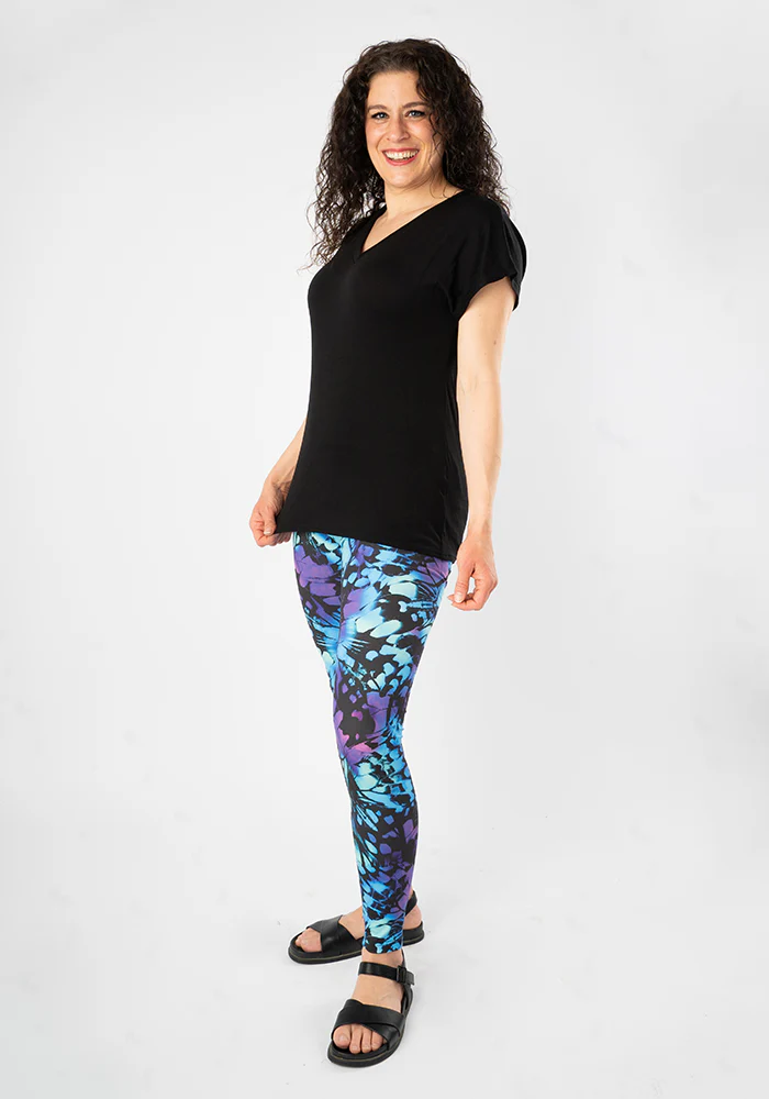 Heath Abstract Butterfly Print Popsy Leggings - Image 3