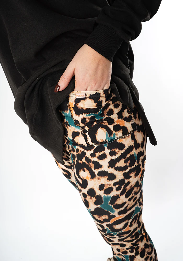 Heath Natural Animal Print 2 Pocket Leggings - Image 5