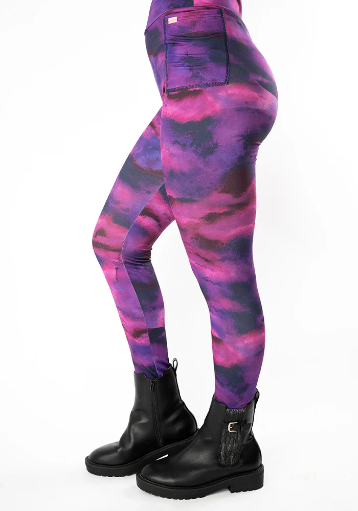 Heath Purple Ombre Print Leggings