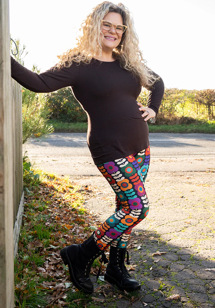 Heath Retro Flower Print Leggings - Image 10