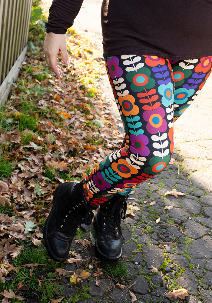 Heath Retro Flower Print Leggings - Image 7