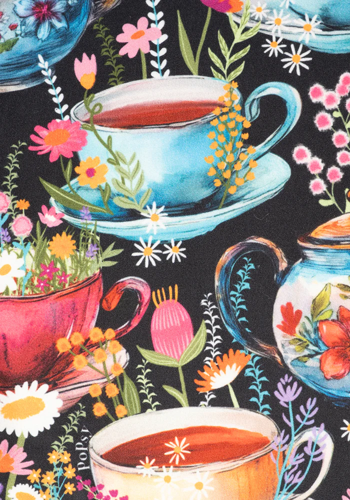Heath Tea Cup Print Leggings - Image 2