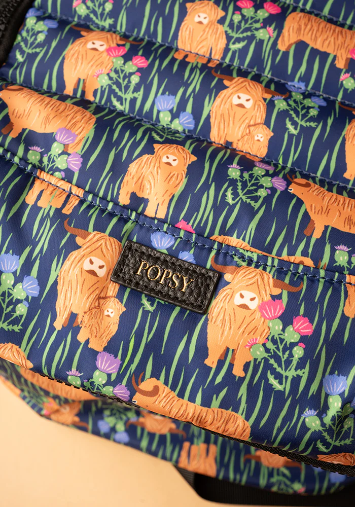 Highland Cow Print Popsy Cabin Bag - Image 6