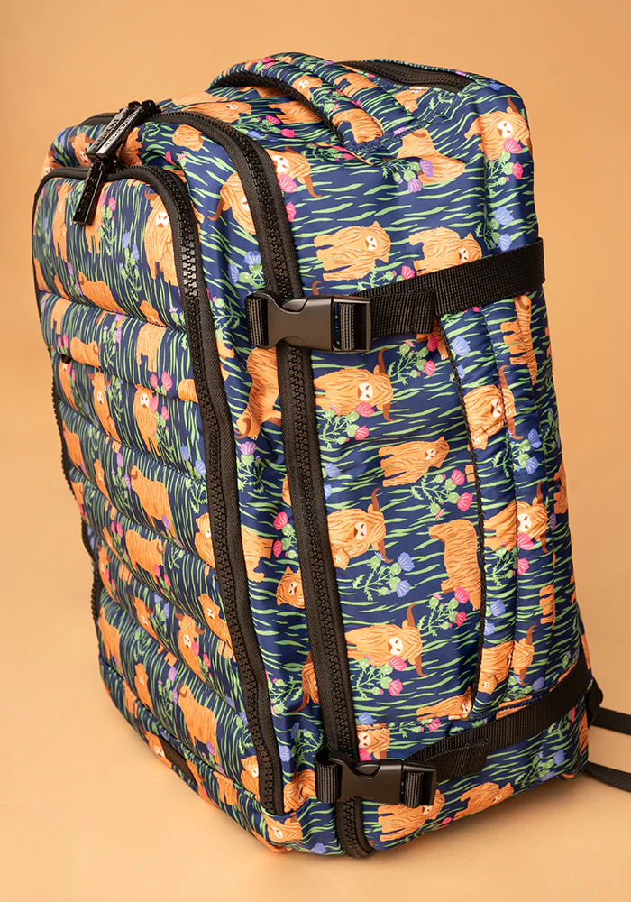 Highland Cow Print Popsy Cabin Bag - Image 9