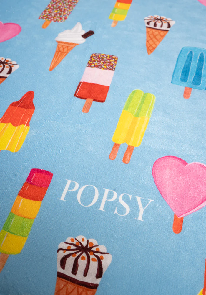 Ice Cream & Lolly Print Large Towel - Image 2