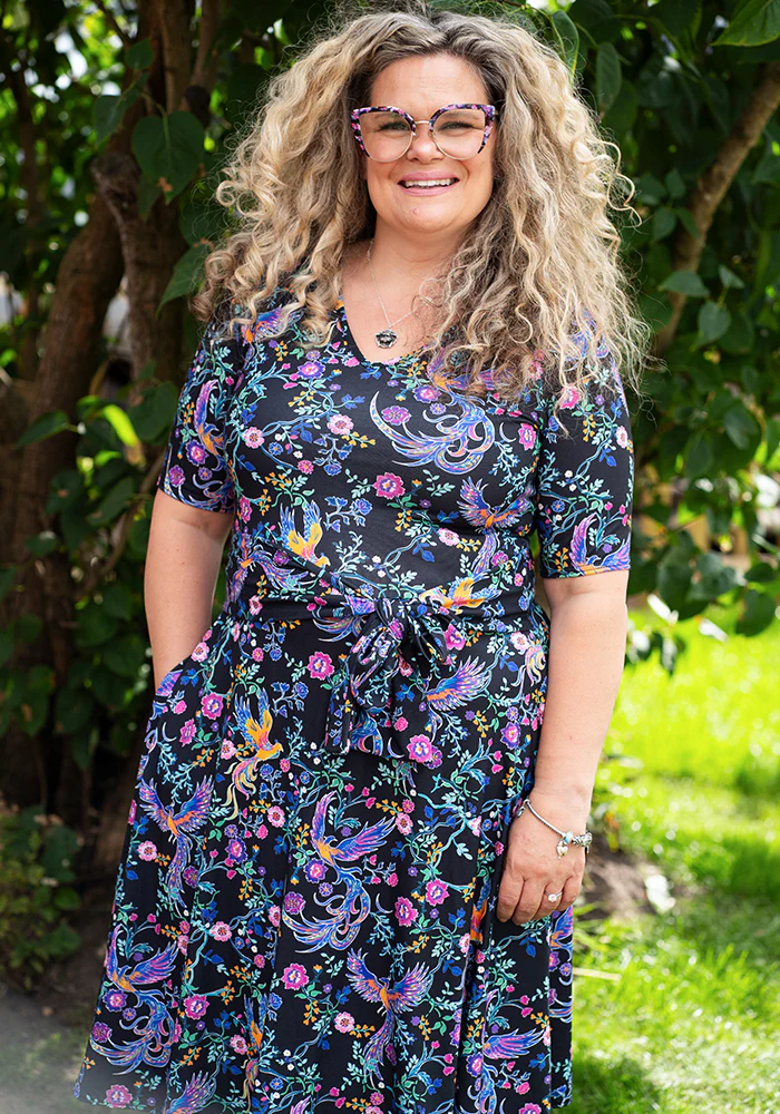 Irie Mystical Floral Phoenix Print Dress - Image 5