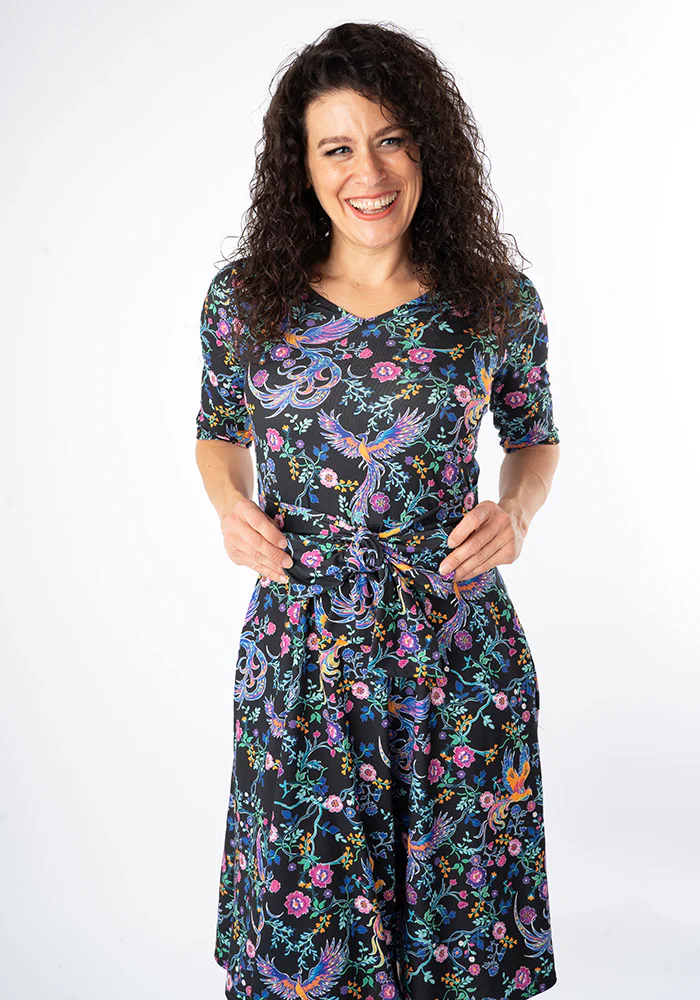 Irie Mystical Floral Phoenix Print Dress - Image 6