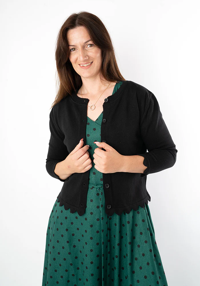 Jacqueline Polka Dot Print Swing Dress - Image 4