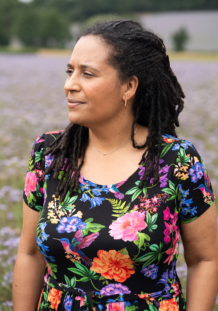 Jolanda Botanical Bird Print Viscose Midaxi Dress - Image 9
