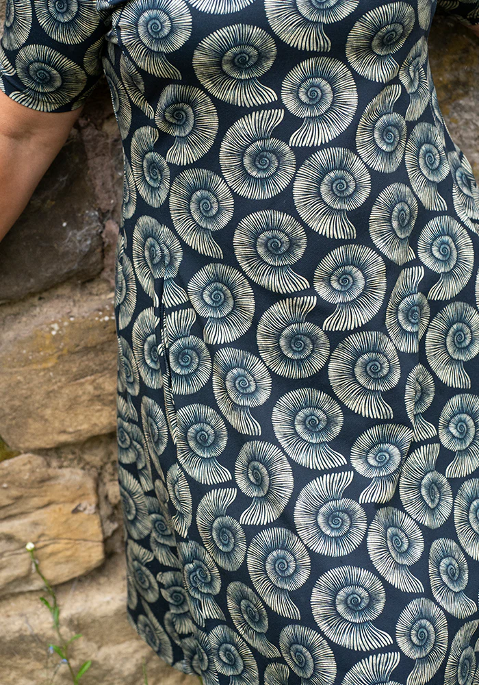 Jones Fossil Print Cotton Trapeze Dress - Image 10
