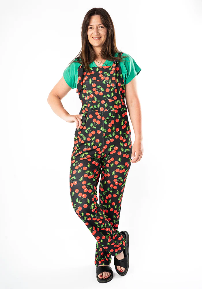 Jordan Cherry Print Dungaree - Image 6