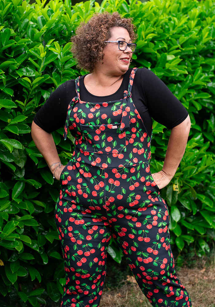 Jordan Cherry Print Dungaree - Image 8