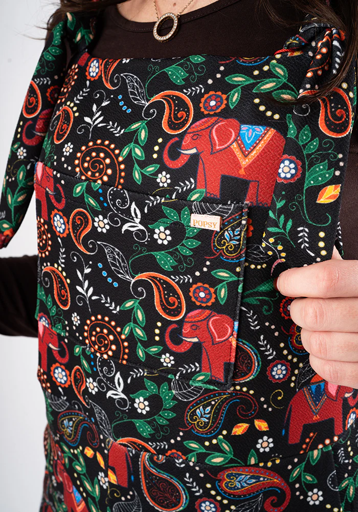 Jordan Elephant Paisley Print Dungaree - Image 3