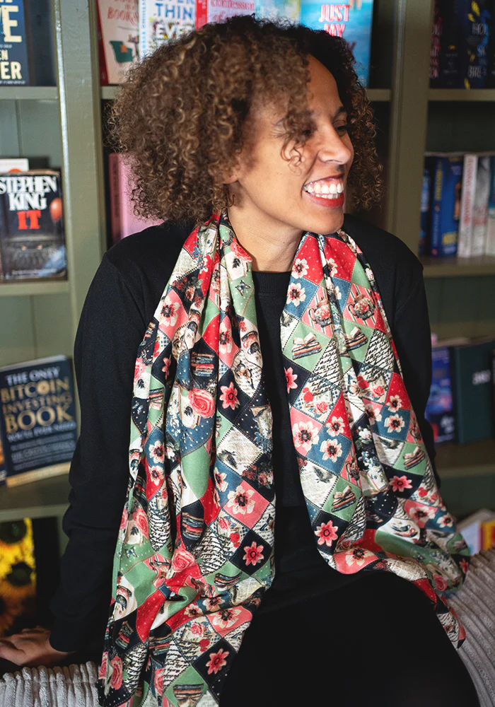Colourful Women's Lightweight Printed Scarf - Journals Print