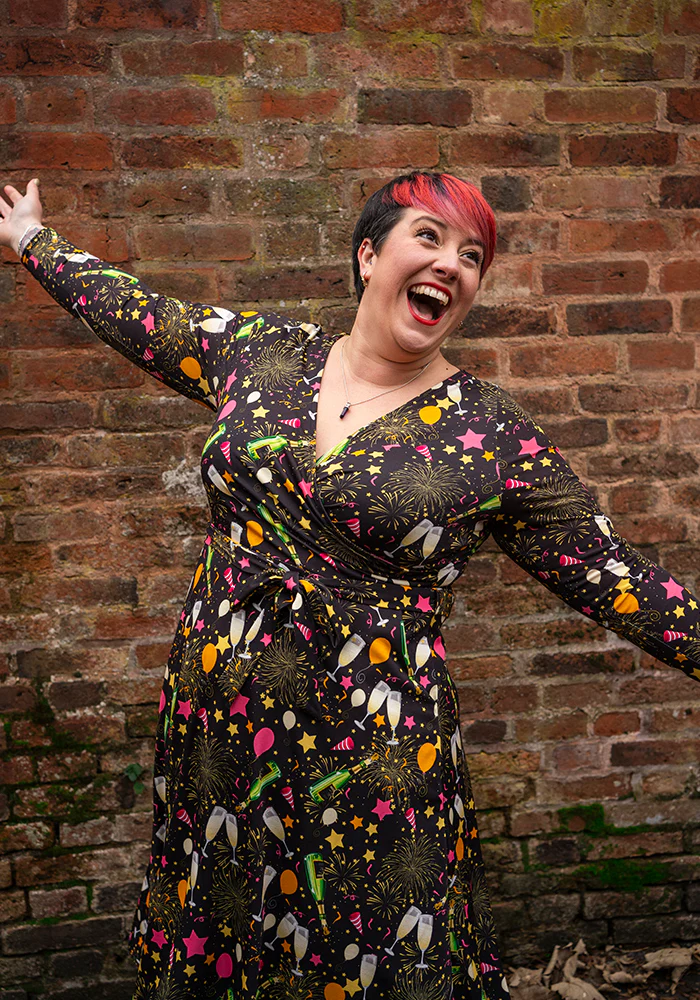 Jubel Celebration Print Midi Dress - Image 5