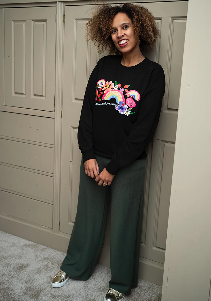 Kamila Khaki Crinkle Rib Trousers - Image 3