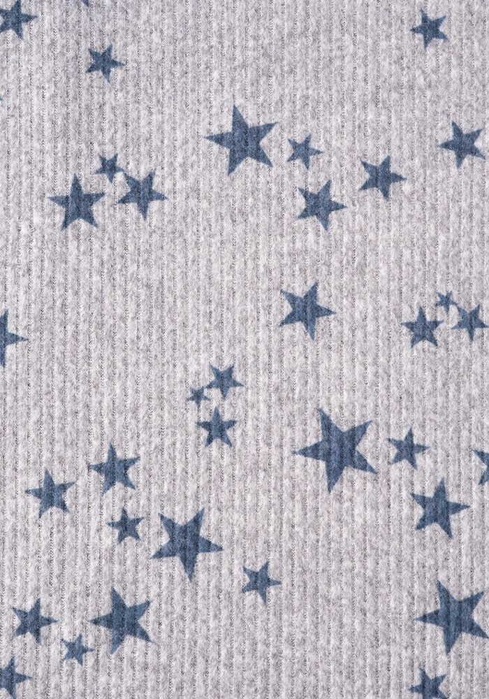 Kea Star Print Hooded Lounge Wear Dress - Image 2
