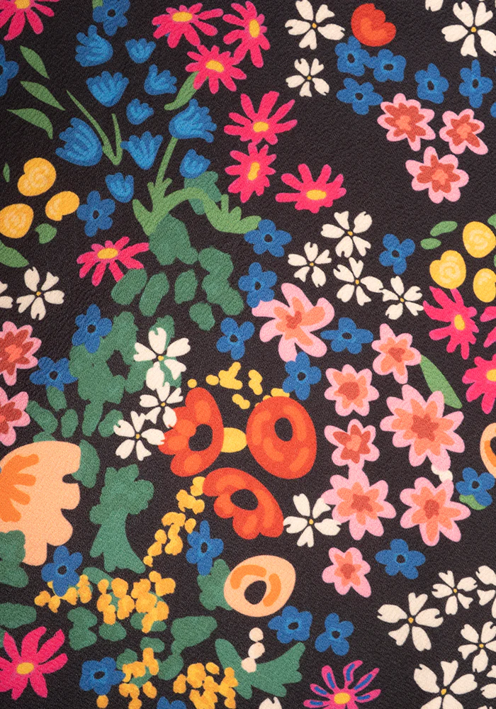 Laraine Floral Print Full Skirt Dress - Image 2