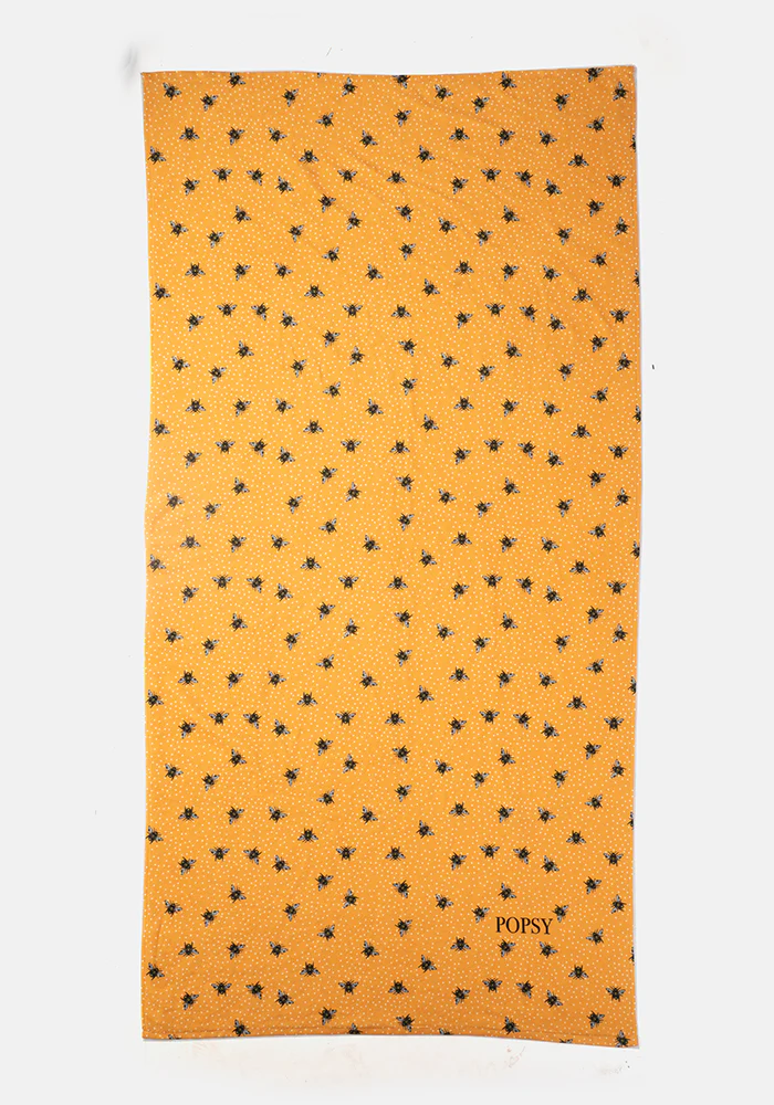 Bee Print Large Towel
