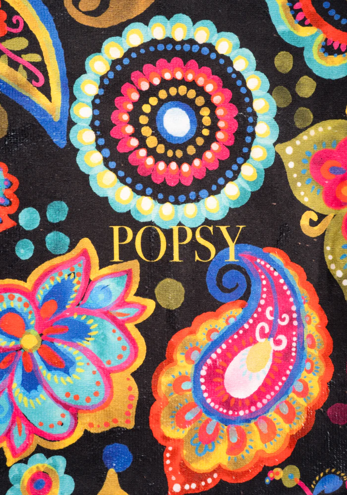Large Painted Paisley Print Towel - Image 2