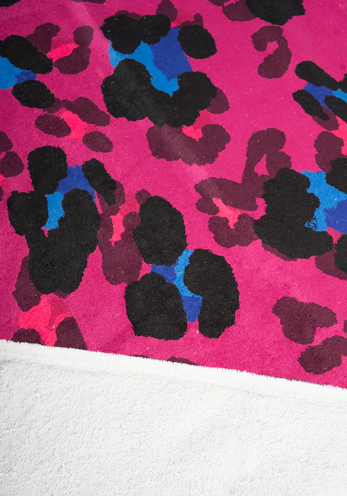 Large Scale Pink Animal Print Hand Towel - Image 3