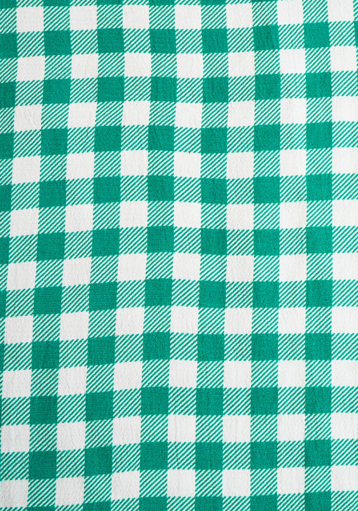 Levia Green Gingham Print Midaxi Dress - Image 2