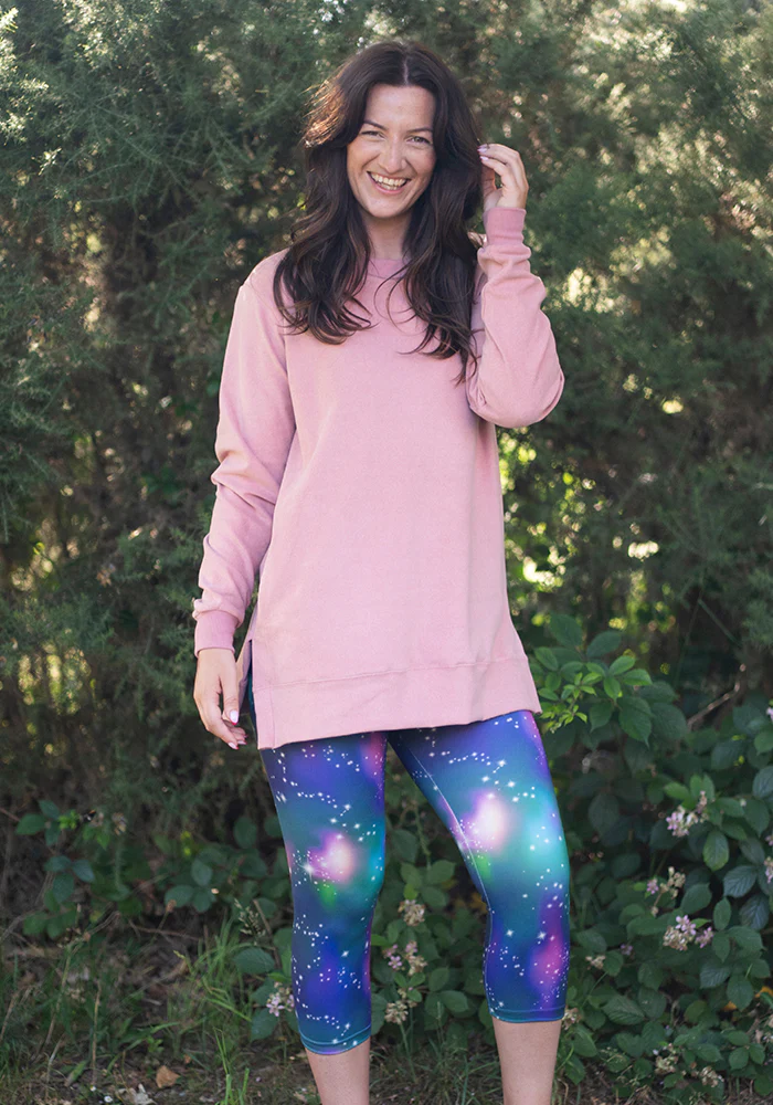 Lewis Galaxy Print Capri Leggings - Image 2