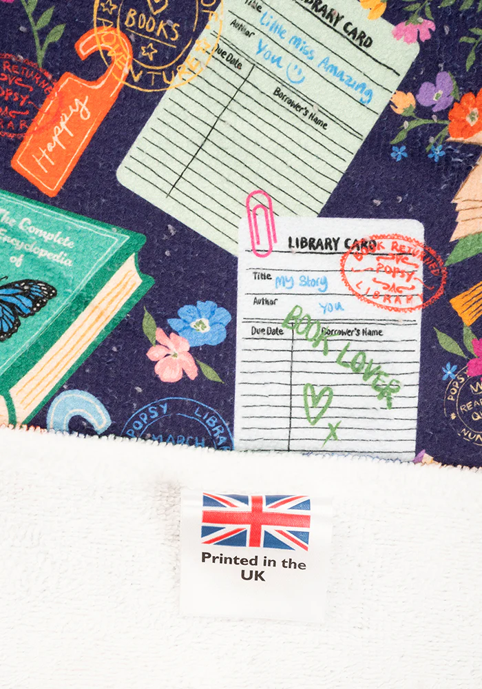 Library Books Print Hand Towel - Image 3