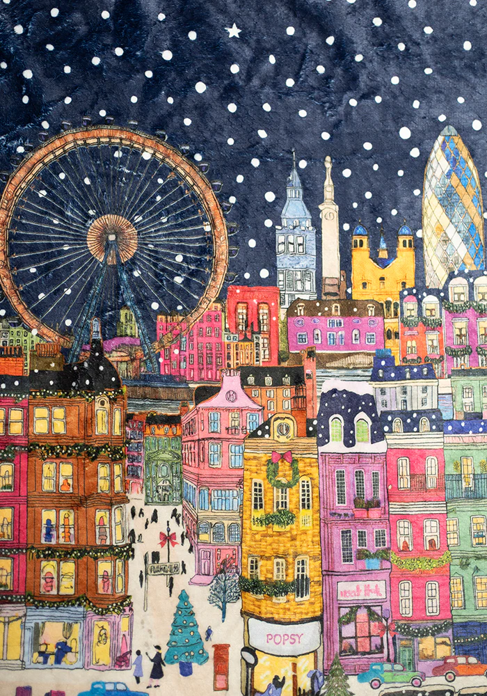 London Print Plush Throw Blanket (Pop-Under) - Image 11