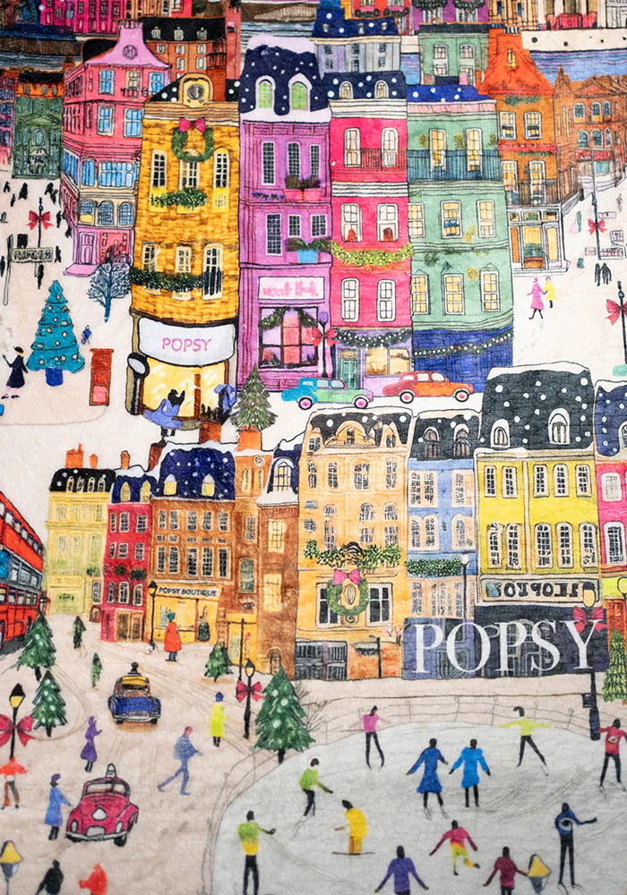 London Print Plush Throw Blanket (Pop-Under) - Image 13