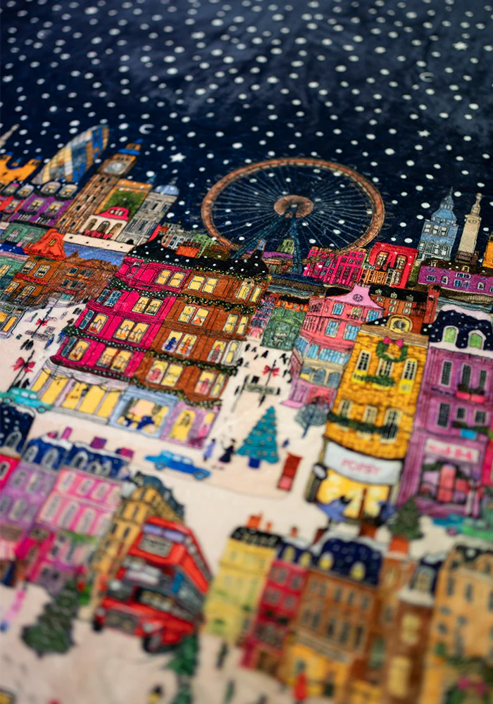 London Print Plush Throw Blanket (Pop-Under) - Image 6