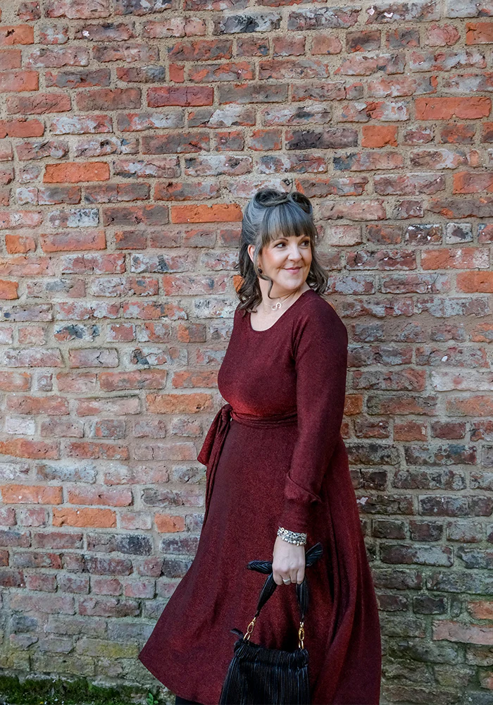 Lumina Sparkle Tie Front Midi Dress - Image 3