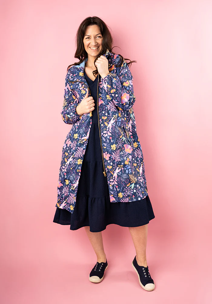 Magical Moth Print Popsy Coat