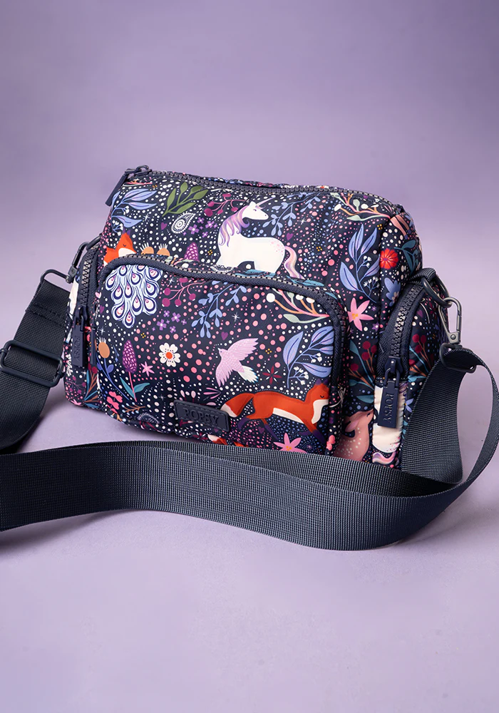 Magical Woodland Print Cross Body Bag