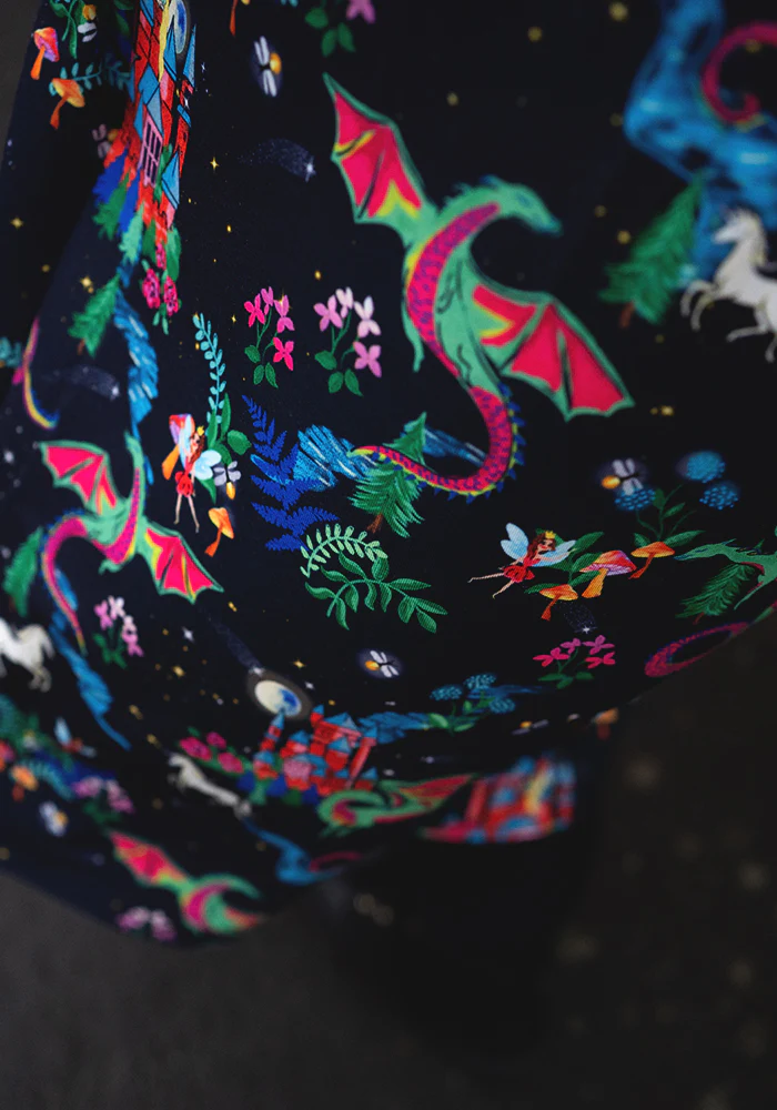 Meron Fairytale Dragons Print Dress - Image 10