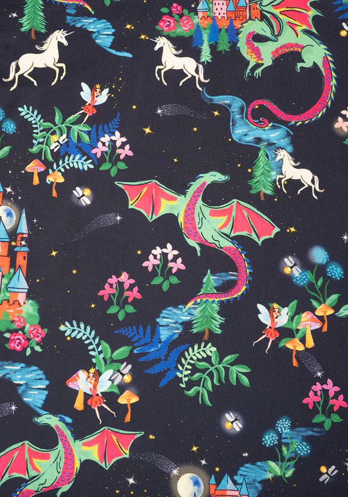 Meron Fairytale Dragons Print Dress - Image 2