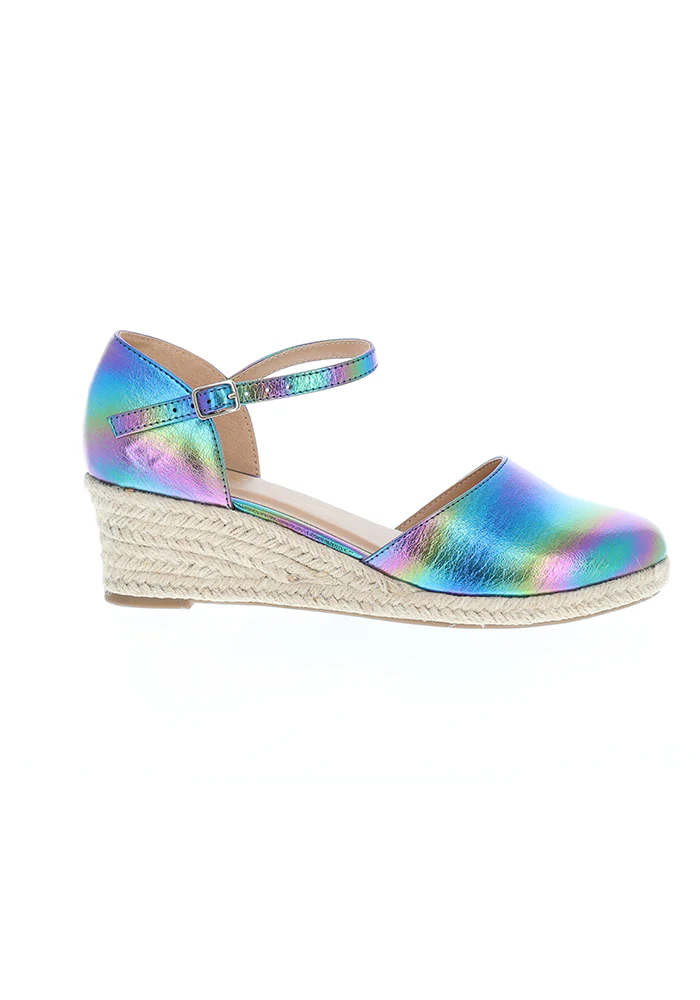 Metallic Rainbow Low Wedge Espadrilles