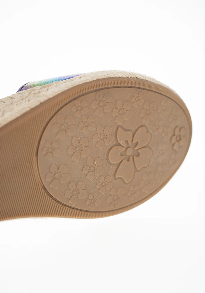 Metallic Rainbow Low Wedge Espadrilles - Image 12